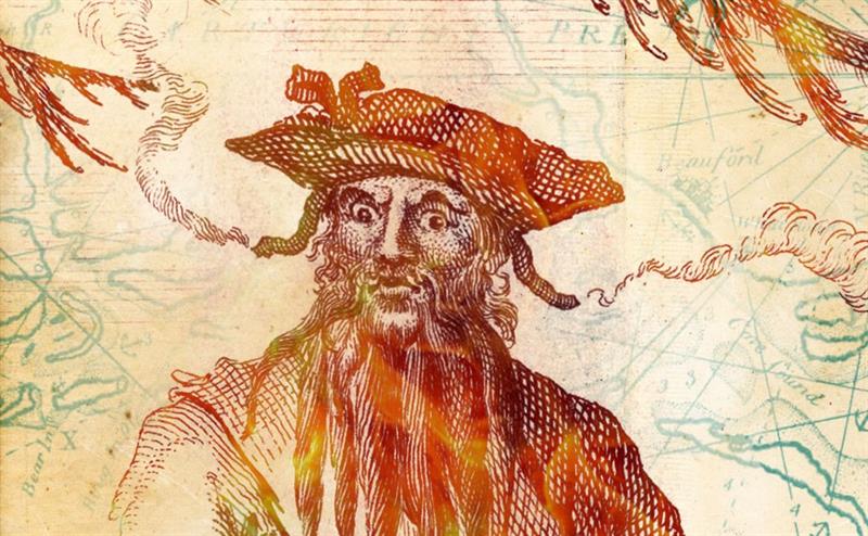 Illustration of Blackbeard the pirate