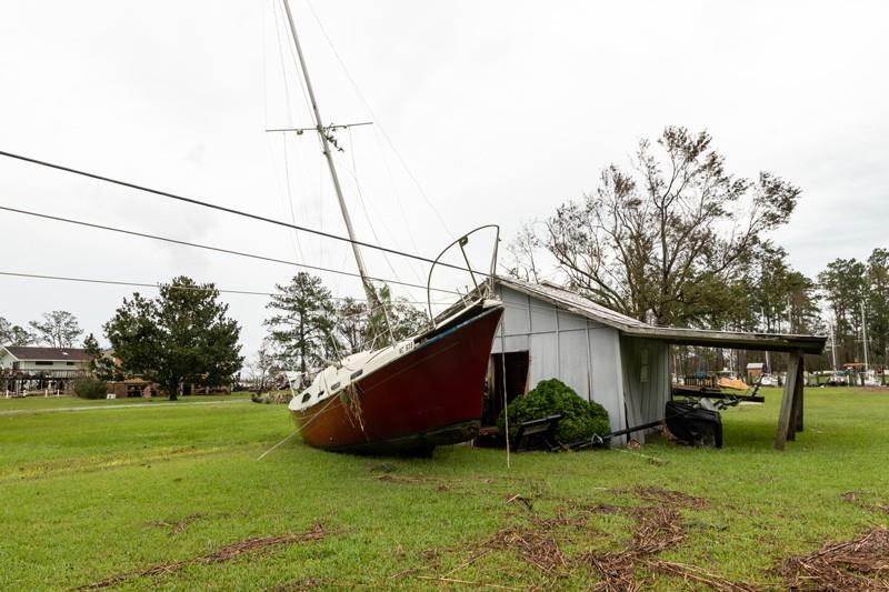 Damage from Hurricane Florence