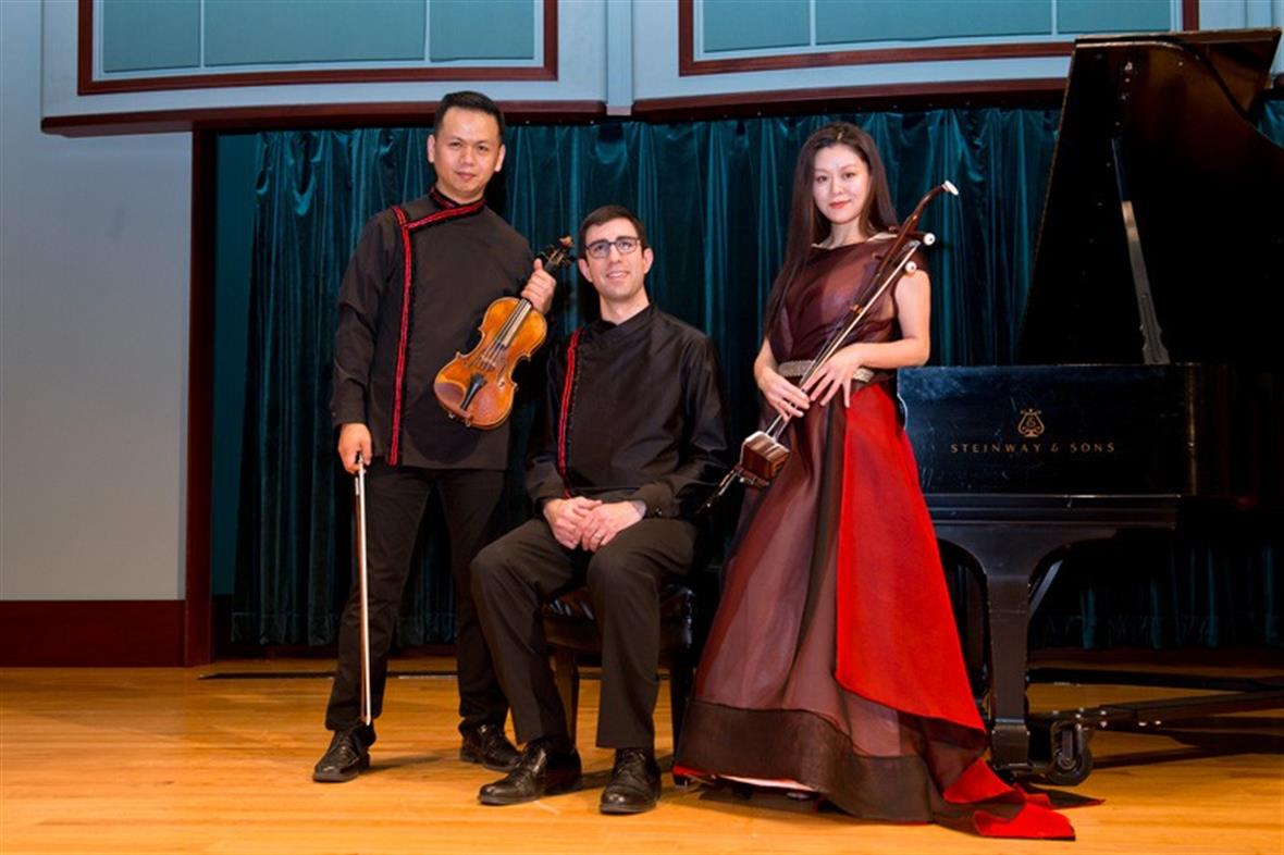 Three-member musical ensemble