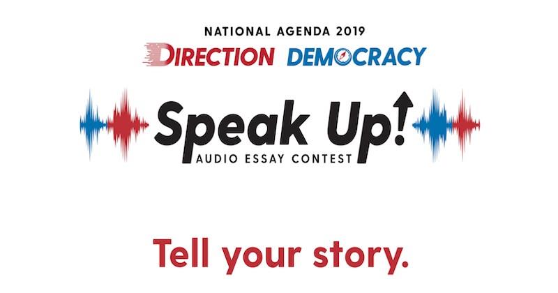 flyer for Speak Up contest