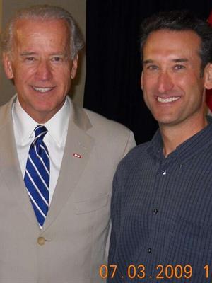 Joe Biden and Steven Bondy