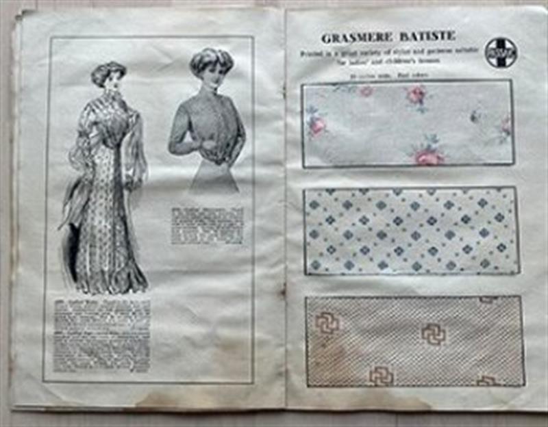 Pages from a book about fashion