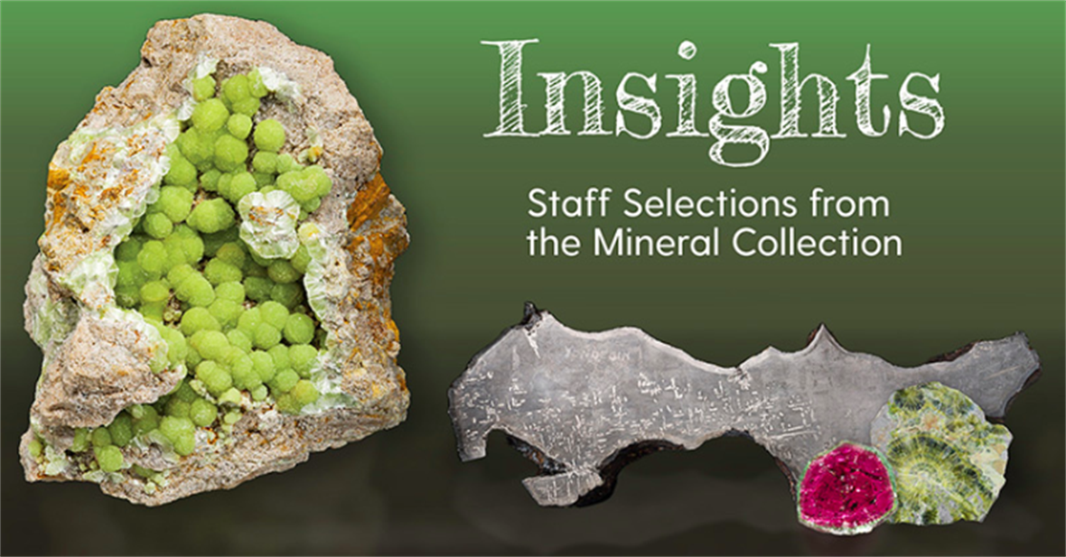 Flyer for "Insights" mineral collection