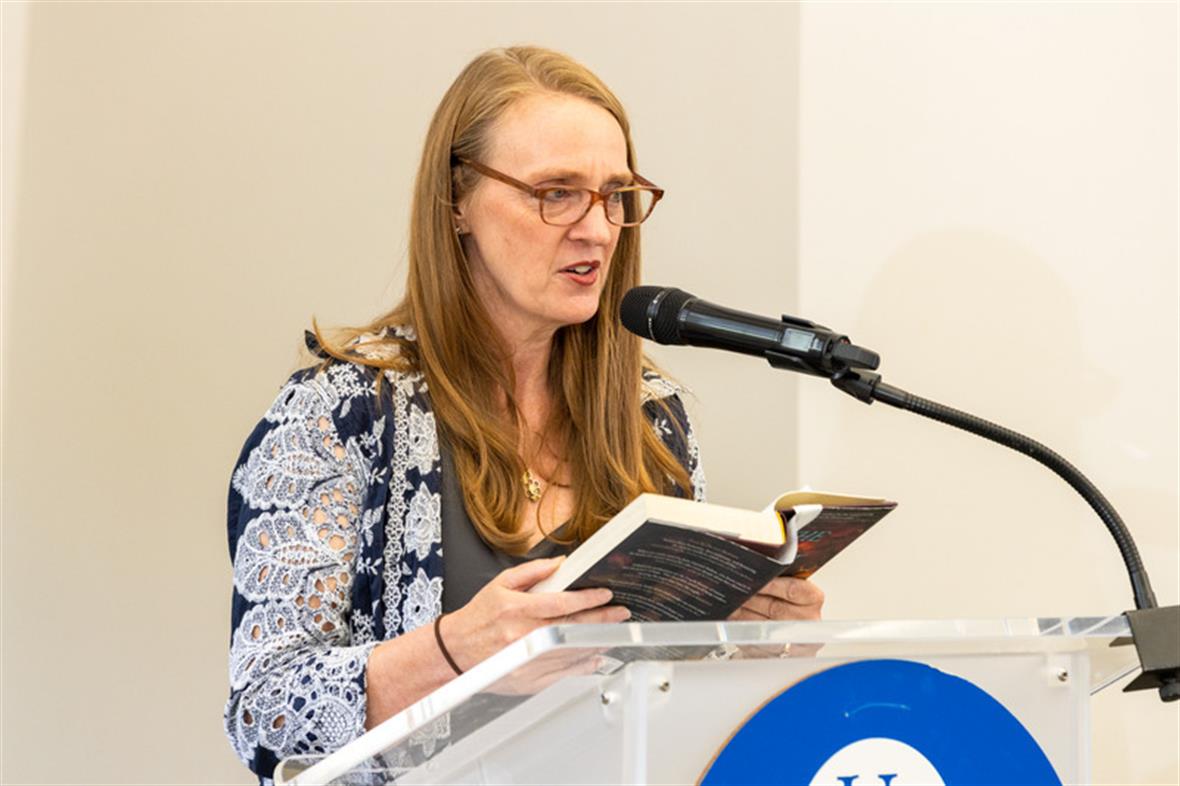 an author reading her book