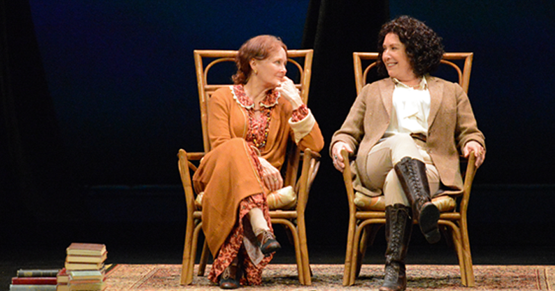 REP actors Elizabeth Heflin and Kathleen Pirkl Tague portray Virginia Woolf and Vita Sackville-West