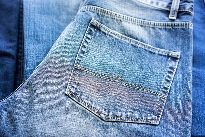 closeup of a pocket in a pair of jeans